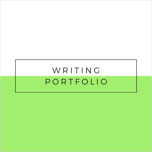 Writing portfolio